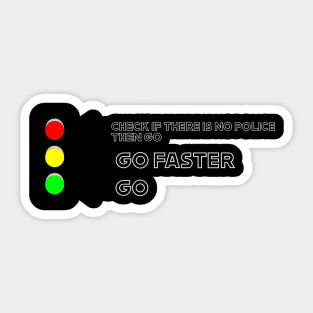 red light Sticker